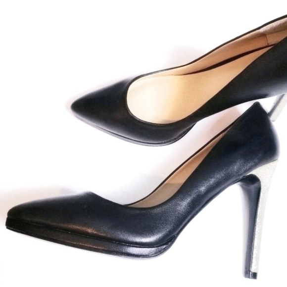 CHARLES By Charles David Platform Pumps Glitter Heel 8! - Picture 1 of 7